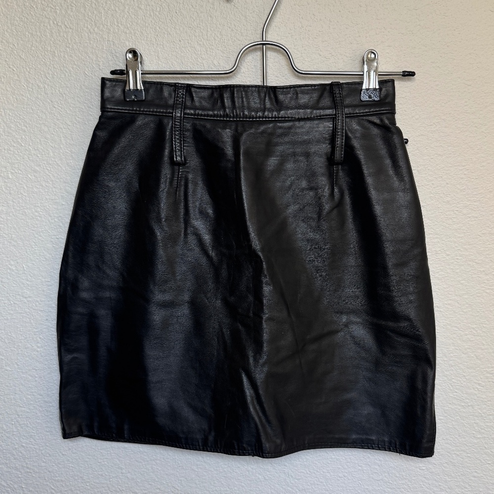 Vintage Leather Skirt